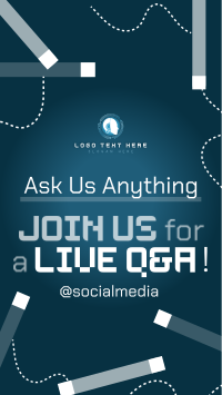 Generic Live Q&A Snapchat Design