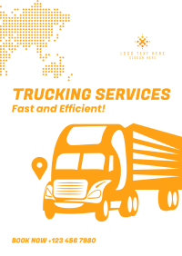 Truck Courier Service Flyer