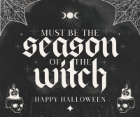 Rustic Halloween Greeting Facebook Post