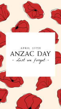 Anzac Day Pattern Instagram Story