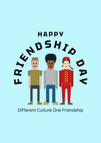 Different Culture One Friendship Poster