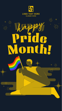 Modern Pride Month Celebration Facebook Story Design