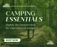 Mountain Hiking Camping Essentials Facebook Post