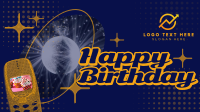 Retro Birthday Greeting Facebook Event Cover