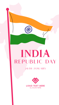 Indian Flag Raise Facebook Story Design