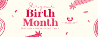 Birthday Month Promo Facebook Cover