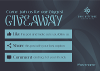 Wispy Vibrant Giveaway Postcard Image Preview