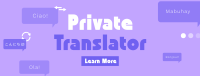 Modern Minimal Translation Service Facebook Cover Image Preview