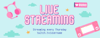 Live Streaming Facebook Cover example 2