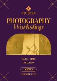 Minimalist Photography Workshop Flyer Design