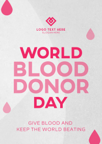 Minimalist Blood Donor Day Flyer