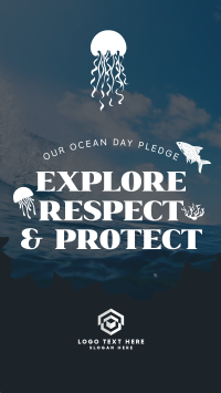 Ocean Day Pledge Instagram Reel Image Preview