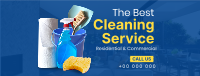 The Best Cleaning Service Facebook Cover Image Preview