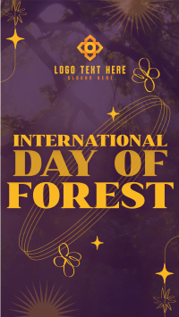 Modern Quirky Day of Forest Facebook Story Design