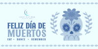 Dia de los Muertos Greeting Twitter Post