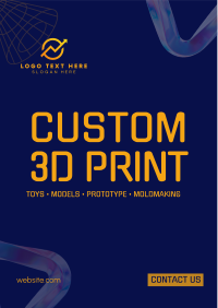 Professional 3D Printing  Flyer