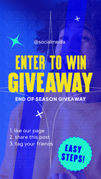 Enter Giveaway TikTok Video Design