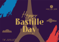 French National Day Postcard