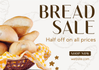 Bakery Limited Sale Postcard