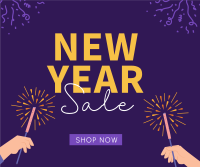 Cheers To New Year Sale Facebook Post