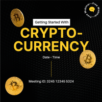 Cryptocurrency Webinar Linkedin Post Design