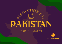 Symbolic Pakistan Pride Postcard