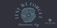 Memorial Poppy Twitter Post