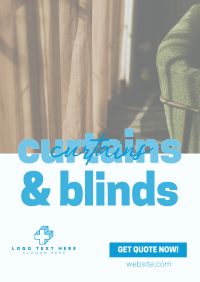 Curtains & Blinds Business Poster