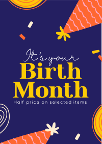 Birthday Month Promo Flyer