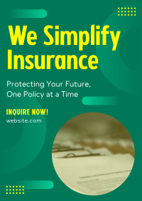 Simplify Insurance  Poster