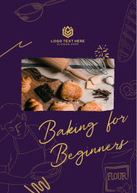 Beginner Baking Class Flyer