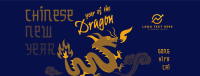 Playful Chinese Dragon Facebook Cover