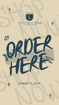 Grunge Style Order Instagram Story Design