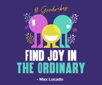 Finding Joy Quote Facebook Post