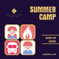 Summer Camp Registration Instagram Post Design