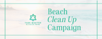 Beach Clean Up Drive Facebook Cover Image Preview