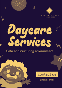 Playful Daycare Services Poster