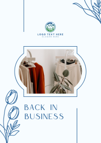 Boutique Back in Business Flyer