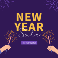 Cheers To New Year Sale Instagram Post