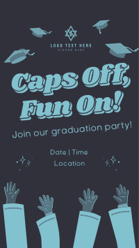 Caps Off Fun On Graduation Party Instagram Story