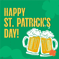 St. Patrick's Beer Greeting Instagram Post