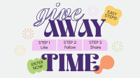 Simple Giveaway Steps Facebook Event Cover