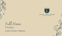 Leafy Gardener Outline Business Card