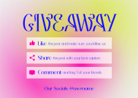 Wispy Radiant Giveaway Postcard