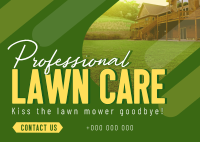 Professional Lawn Cleaning Postcard Image Preview