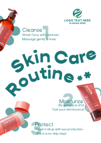 Skin Care Routine Poster