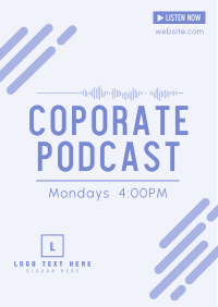 Corporate Podcast Flyer