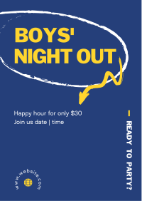 Boy's Night Out Flyer