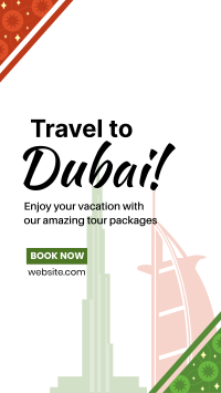 Dubai Travel Booking Facebook Story