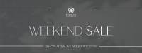 Minimalist Weekend Sale Facebook Cover Image Preview